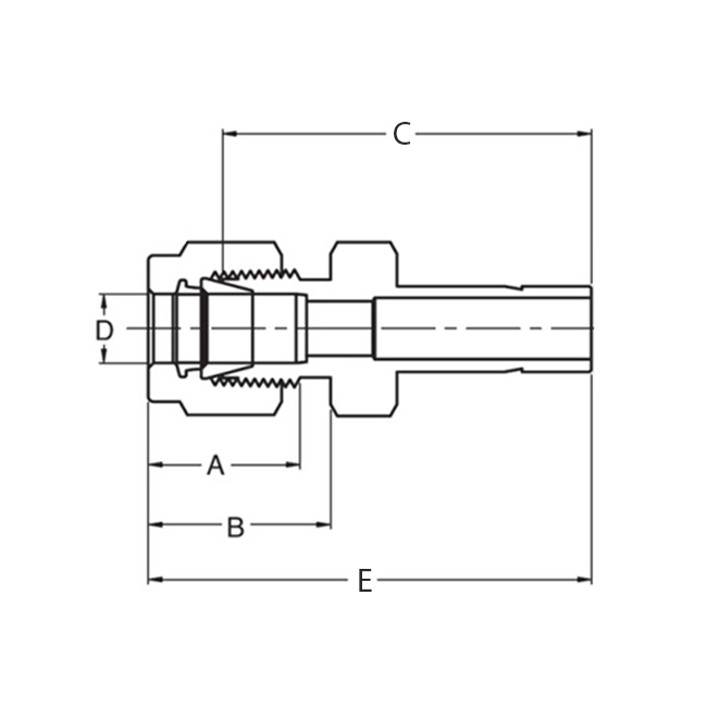 Superlok i-Fitting Verloopstuk ø1/2" x ø1/2", 316L