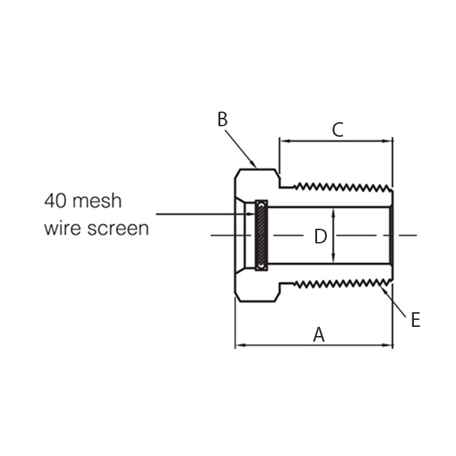 Superlok  Ontluchtingsbescherming ø1/2" NPT, 316L